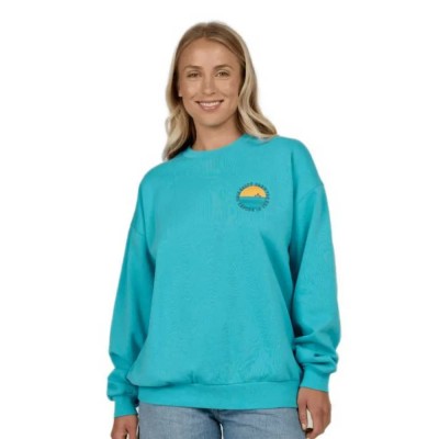 блуза,дамски,блузи,salty,crew,sunset,crew,sweatshirt,blue,(turquoise)
