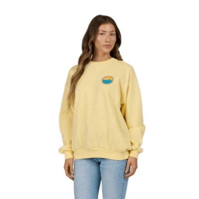 блуза,дамски,блузи,salty,crew,sunset,crew,sweatshirt,yellow,(sunshine)