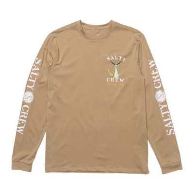тениска,мъжки,тениски,дамски,тениски,salty,crew,tailed,tech,long,sleeve,t,shirt,brown,(khaki)