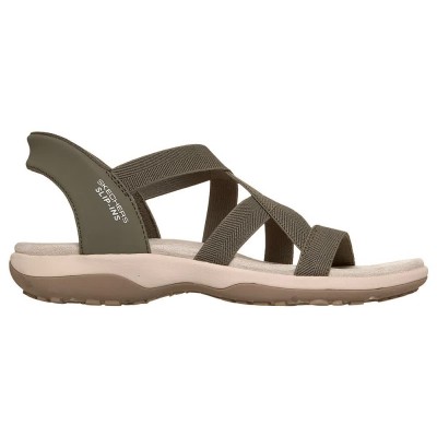 сандали,дамски,сандали,и,чехли,skechers,reggae,slim,stretch,flex,sandals,green,(olive,knit,gore)