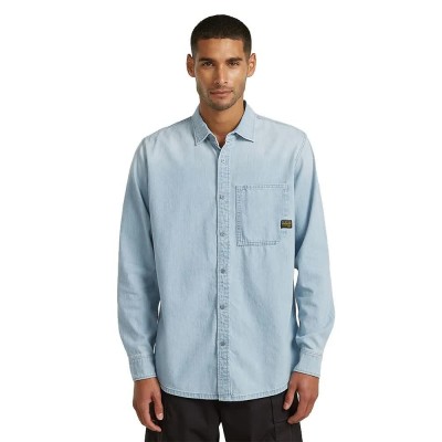 риза,с,дълъг,ръкав,дамски,ризи,мъжки,ризи,g,star,d27083,d252,regular,fit,long,sleeve,shirt,blue,(vintage,blue,kyanite)