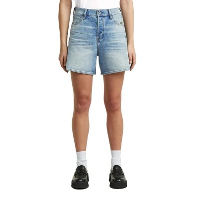къси,панталони,мъжки,панталони,дамски,панталони,g,star,jett,high,waist,denim,shorts,blue,(light,indigo,aged)
