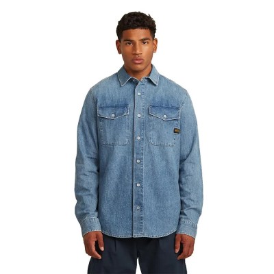 риза,с,дълъг,ръкав,дамски,ризи,мъжки,ризи,g,star,marine,slim,fit,long,sleeve,shirt,blue,(faded,azura,blue)