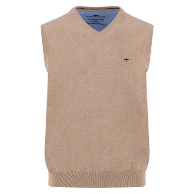потник,мъжки,пуловери,дамски,пуловери,fynch,hatton,1512214,knitted,vest,brown,(taupe)