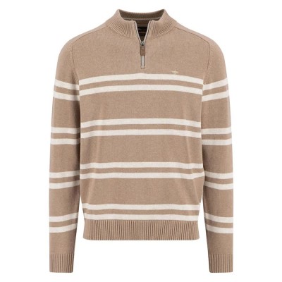 блуза,мъжки,пуловери,дамски,пуловери,fynch,hatton,1512313,half,zip,sweater,brown,(taupe)