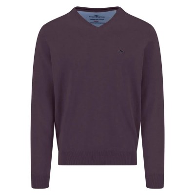 блуза,мъжки,пуловери,fynch,hatton,1613211,v,neck,sweater,purple,(aubergine)