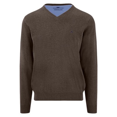 блуза,мъжки,пуловери,дамски,пуловери,fynch,hatton,1613211,v,neck,sweater,brown,(dark,chocolate)