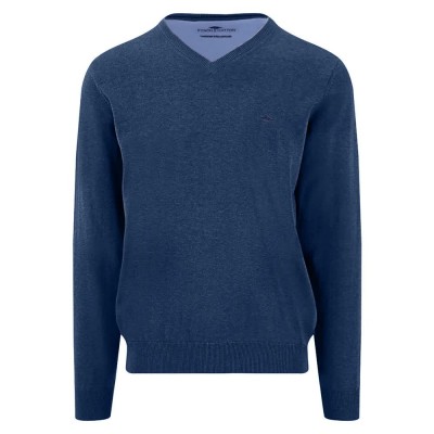 блуза,мъжки,пуловери,дамски,пуловери,fynch,hatton,1613211,v,neck,sweater,blue,(midnight)