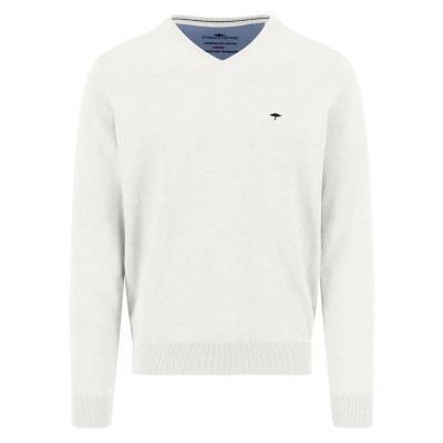 блуза,мъжки,пуловери,fynch,hatton,1613211,v,neck,sweater,white,(new,offwhite)