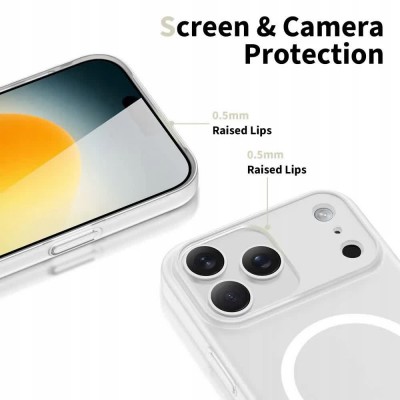 други,аксесоари,tech,protection,magslim,magsafe,apple,iphone,17,pro,max,phone,case,white,(white,matte)