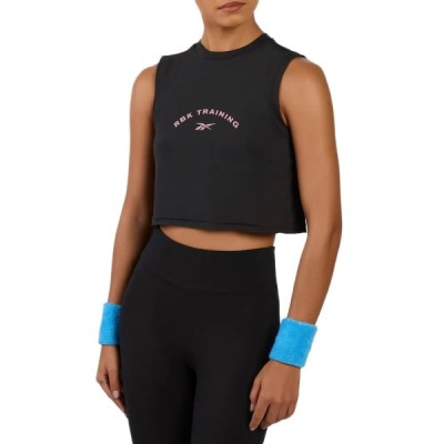 тениска,мъжки,тениски,дамски,тениски,reebok,lux,cropped,graphic,sleeveless,t,shirt,black,(black)
