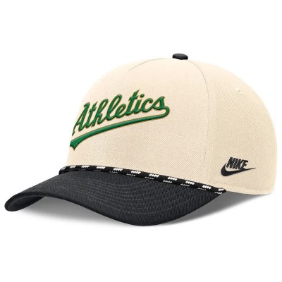 шапка,всички,шапки,nike,mlb,rise,structured,oakland,athletics,cap,beige,(natural,black)
