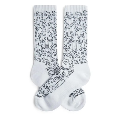 чорапи,мъжки,чорапи,дамски,чорапи,jimmy,lion,keith,haring,community,long,socks,white,(white)