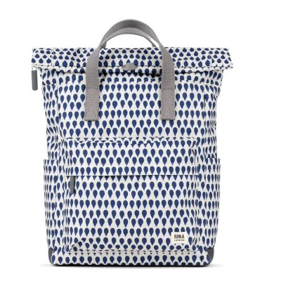 раница,раници,roka,london,canfield,b,recycled,canvas,15l,backpack,white,(denim,rain)