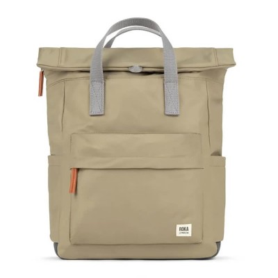 раница,раници,roka,london,canfield,b,recycled,nylon,backpack,beige,brown,(taupe)