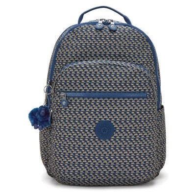 раница,раници,kipling,seoul,lap,27l,woman,backpack,grey,(blue,on,wire)