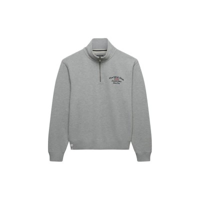 блуза,дамски,блузи,superdry,athletic,essential,graphic,half,zip,sweatshirt,grey,(grey,marl)