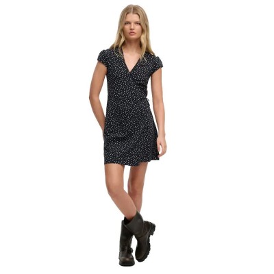 рокля,дамски,поли,и,рокли,superdry,athletic,essential,wrap,short,sleeve,dress,black,(navy,petal,dp)