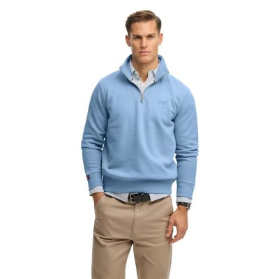 блуза,мъжки,пуловери,superdry,essential,logo,half,zip,sweatshirt,blue,(endless,sky,blue)