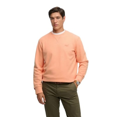 блуза,мъжки,пуловери,superdry,essential,logo,sweatshirt,orange,(coral,reef)