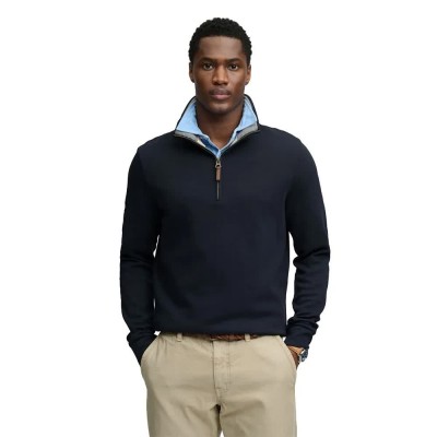 блуза,мъжки,пуловери,superdry,essential,pique,half,zip,sweatshirt,blue,(eclipse,navy)