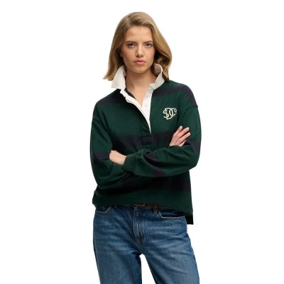 блуза,с,яка,дамски,блузи,с,яка,мъжки,блузи,с,яка,superdry,heritage,stripe,rugby,long,sleeve,polo,green,(varsity,green)