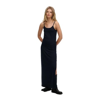 потник,дамски,поли,и,рокли,superdry,maxi,jersey,cami,sleeveless,long,dress,black,(eclipse,navy)