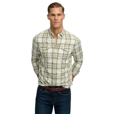 карирана,риза,дамски,ризи,мъжки,ризи,superdry,merchant,lite,check,long,sleeve,shirt,green,(cedar,check,sage)