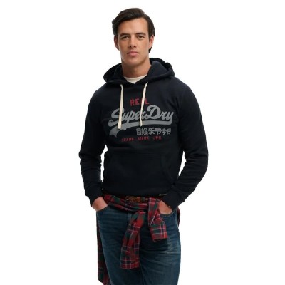 суичър,мъжки,пуловери,superdry,vintage,logo,classic,hoodie,black,(eclipse,navy)
