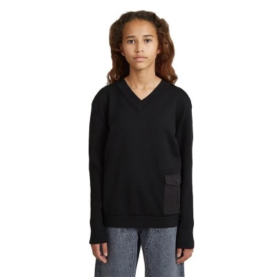 блуза,мъжки,пуловери,дамски,пуловери,g,star,d29133,01,v,neck,sweater,black,(dark,black)