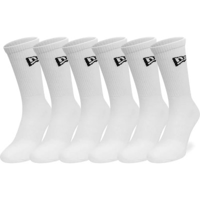 чорапи,мъжки,чорапи,дамски,чорапи,new,era,flag,crew,socks,6,pairs,white,(white)