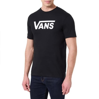 тениска,мъжки,тениски,дамски,тениски,vans,classic,drop,v,ss,crew,b,short,sleeve,t,shirt,black,(black,white)