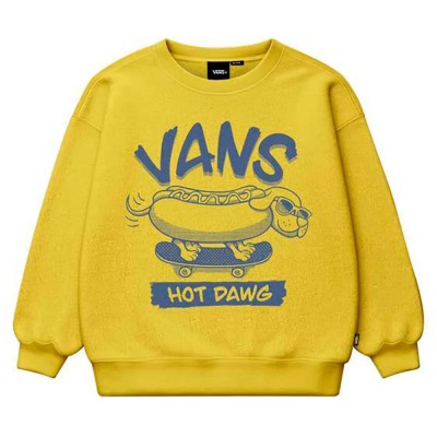 блуза,детски,блузи,vans,hot,dawg,crew,sweatshirt,yellow,(dusty,gold)
