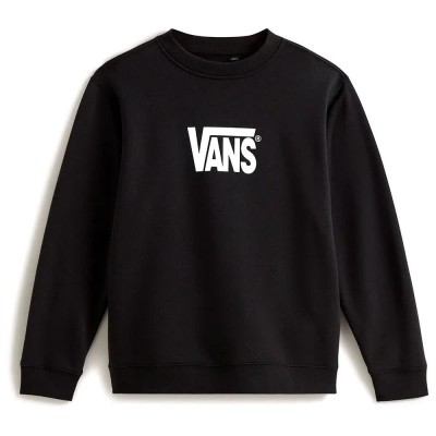 блуза,детски,блузи,vans,stretch,logo,crew,sweatshirt,black,(black,white)