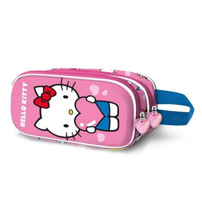 ученически,принадлежности,karactermania,hello,kitty,doble,3d,heart,10x22x8,cm,pencil,case,pink,(multicolor)