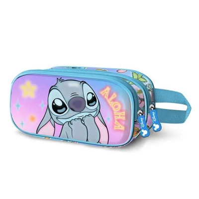 ученически,принадлежности,karactermania,lilo,&,stitch,doble,3d,misch,10x22x8,cm,pencil,case,pink,(multicolor)