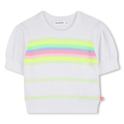 блуза,мъжки,пуловери,дамски,пуловери,billieblush,u21969,short,sleeve,sweater,white,(white)