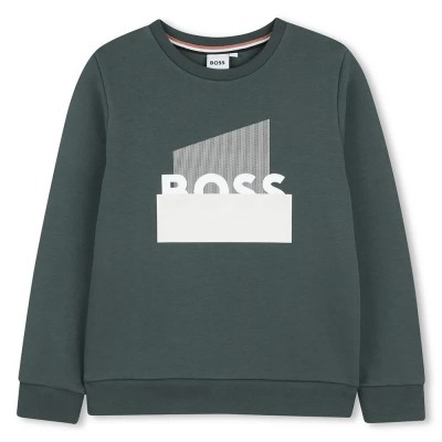 блуза,детски,блузи,boss,j52966,sweatshirt,green,(stone,pine)
