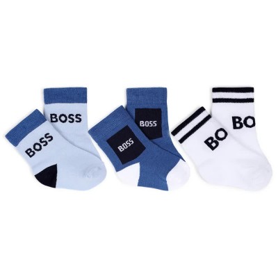 чорапи,мъжки,чорапи,дамски,чорапи,boss,j53146,socks,3,pairs,white,blue,(white)