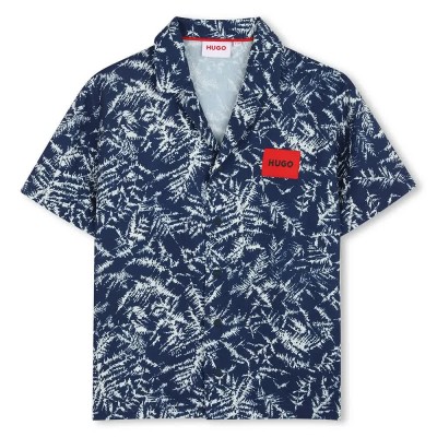 риза,с,къс,ръкав,дамски,ризи,мъжки,ризи,hugo,g01001,short,sleeve,shirt,blue,(blue,white)