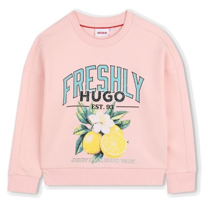 блуза,детски,блузи,hugo,g01044,sweatshirt,pink,(pastel,pink)