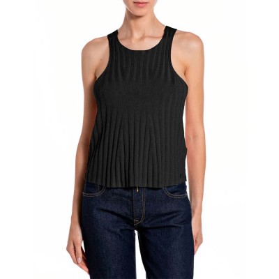 блуза,мъжки,пуловери,дамски,пуловери,replay,dk4204.000.g23780,sleeveless,sweater,black,(black)