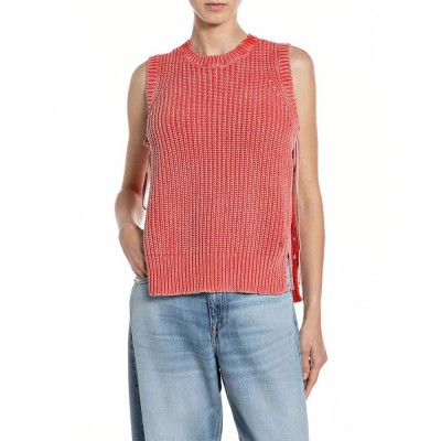 блуза,мъжки,пуловери,дамски,пуловери,replay,dk4208.000.g22454q,sleeveless,sweater,orange,(deep,orange)