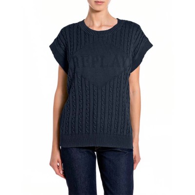блуза,мъжки,пуловери,дамски,пуловери,replay,dk4211.000.g21280g,sleeveless,sweater,blue,(dark,blue)