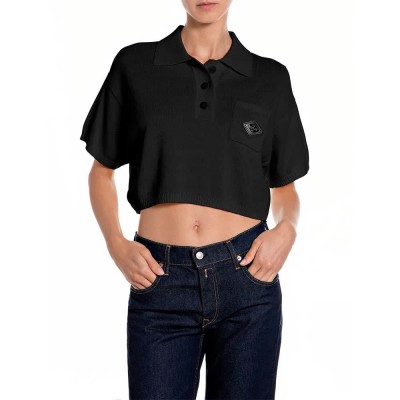 блуза,мъжки,пуловери,дамски,пуловери,replay,dk4221.000.g24014,short,sleeve,sweater,black,(black)