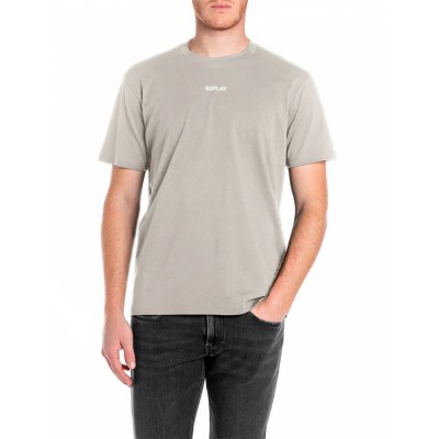 тениска,мъжки,тениски,дамски,тениски,replay,m3098,.000.2660,short,sleeve,t,shirt,beige,grey,(bone)