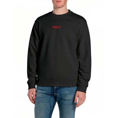 блуза,мъжки,пуловери,replay,m3309,.000.23802,sweatshirt,black,(black)