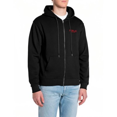 блуза,мъжки,пуловери,replay,m3311,.000.23802,full,zip,sweatshirt,black,(black)