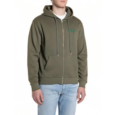блуза,мъжки,пуловери,replay,m3311,.000.23802,full,zip,sweatshirt,green,(tundra,green)