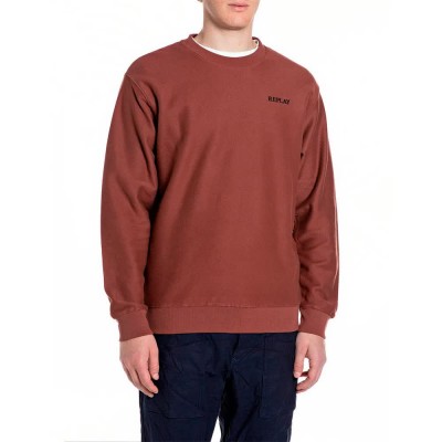 блуза,мъжки,пуловери,replay,m3317,.000.24036,sweatshirt,brown,(chocolate)